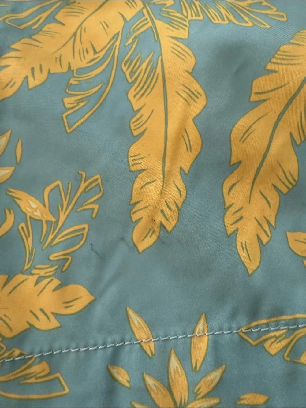 Abercrombie & Fitch Men’s Yellow Pineapple Print Shorts on Teal Size: XL Stretch